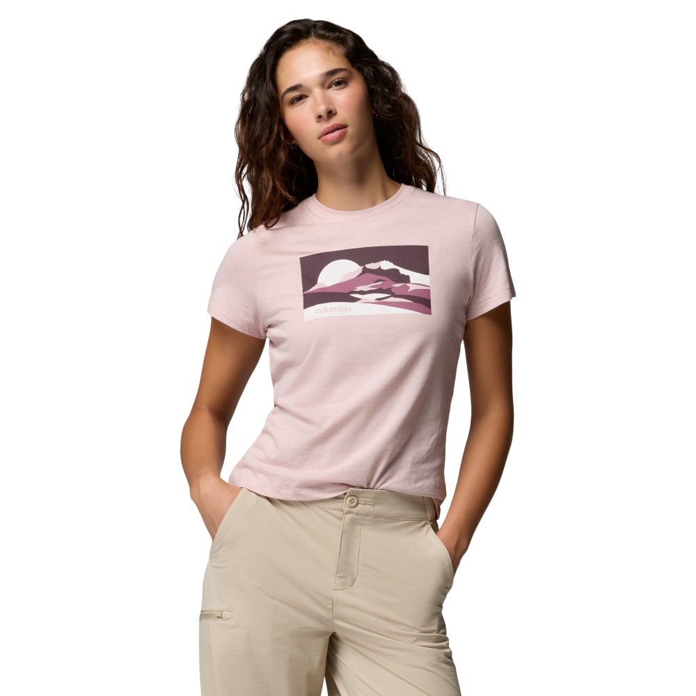 Camiseta de manga corta mujer Ruby Springs™ Columbia - Rojo Rojo-1