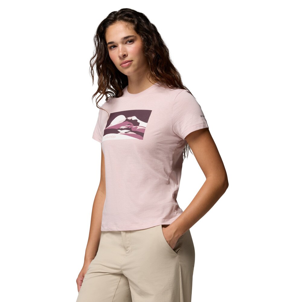 Camiseta de manga corta mujer Ruby Springs™ Columbia - Rojo Rojo-3