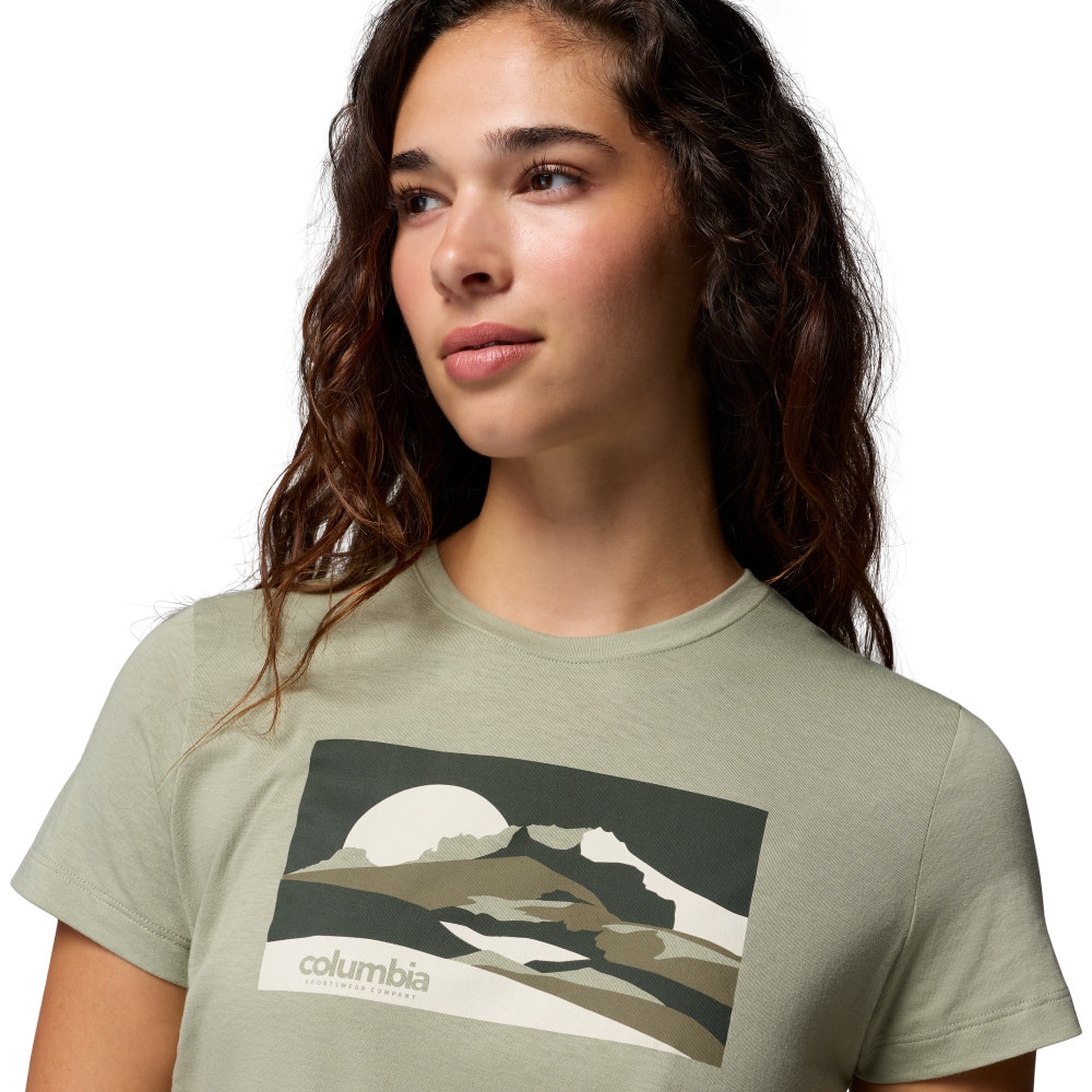 Camiseta de manga corta mujer Ruby Springs™ Columbia - Verde Verde-4
