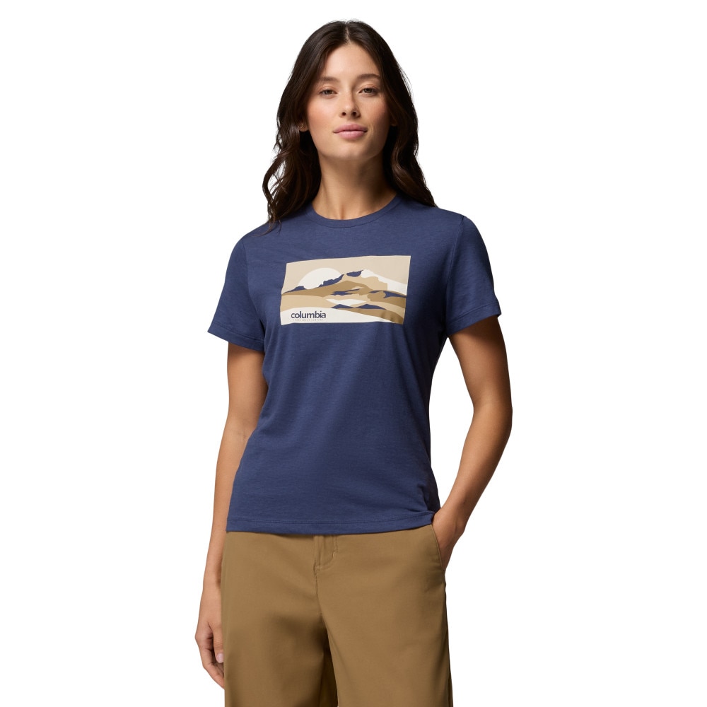 Camiseta de manga corta mujer Ruby Springs™ Columbia - Azul Azul-1