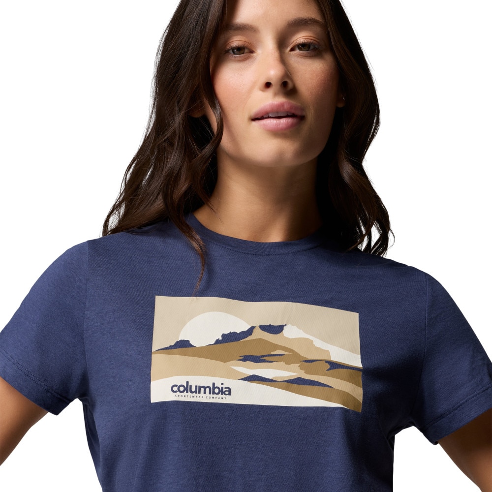 Camiseta de manga corta mujer Ruby Springs™ Columbia - Azul Azul-4