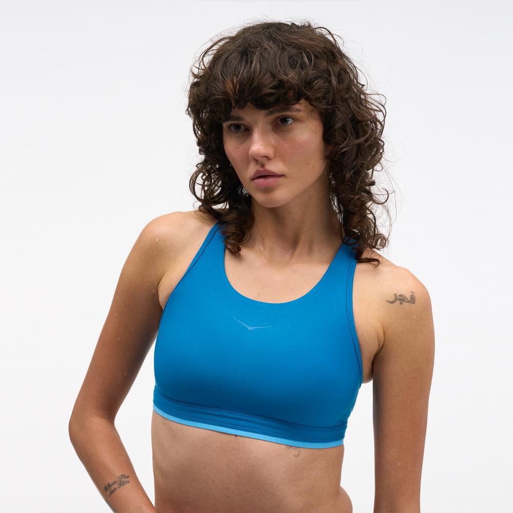 Imagen 0 de Sujetador de mujer HUPANA SPORT R.CUP HOKA Azul