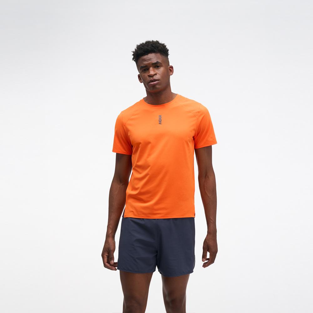 Imagen 1 de Camiseta de hombre EVERYRUN SHORT SLEEV HOKA Naranja fuerte