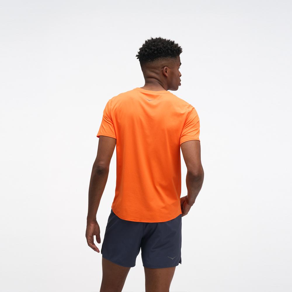 Imagen 2 de Camiseta de hombre EVERYRUN SHORT SLEEV HOKA - Naranja fuerte Naranja fuerte