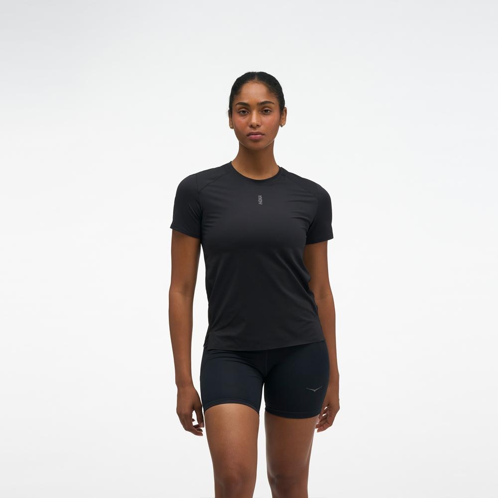 Imagen 0 de Camiseta de mujer EVERYRUN SHORT SLEEV HOKA Negro