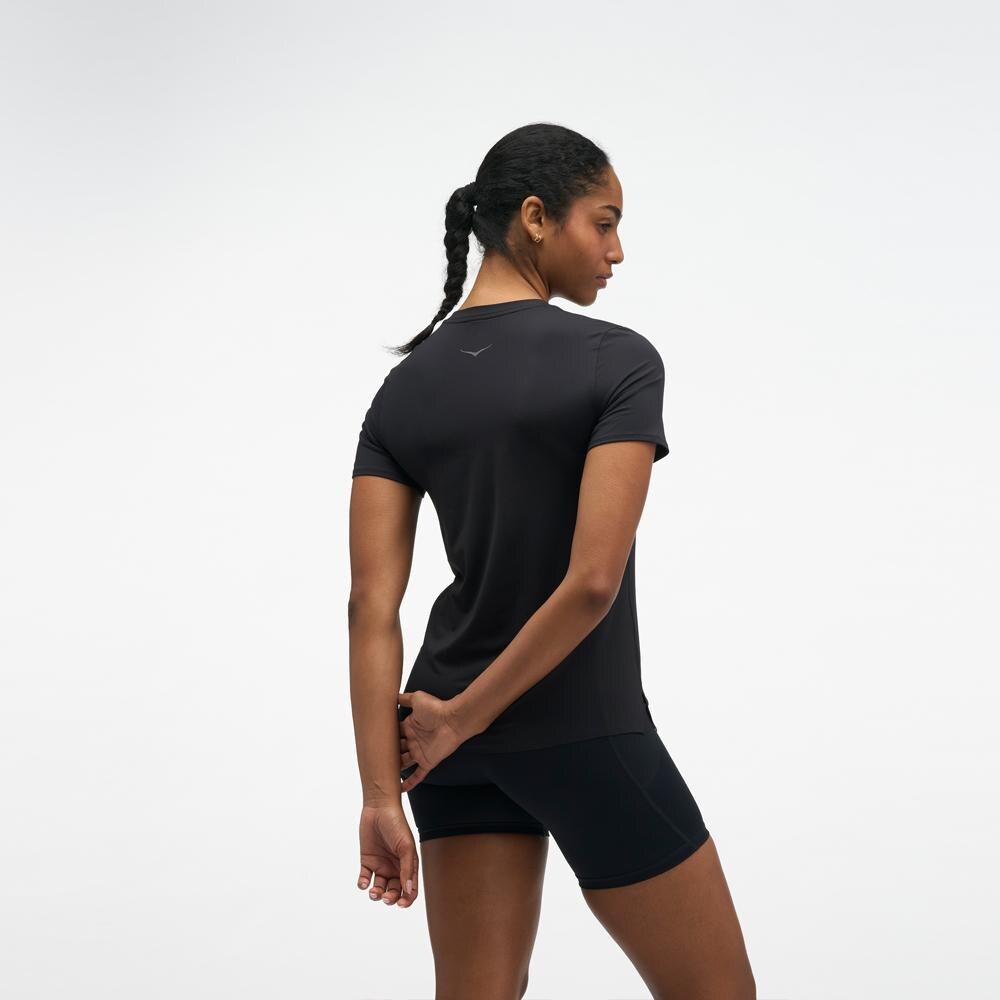 Camiseta de mujer EVERYRUN SHORT SLEEV HOKA - Negro Negro-2