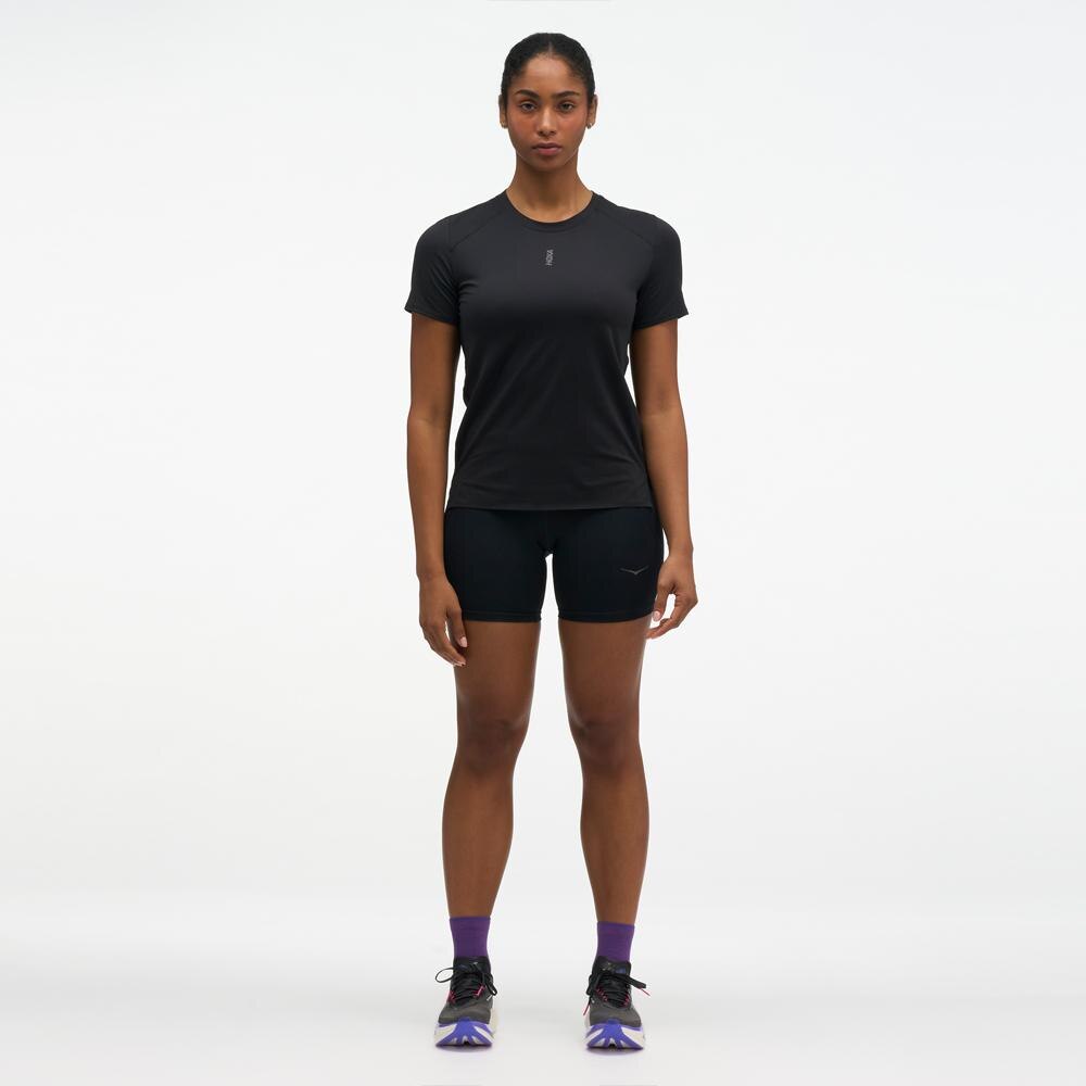 Camiseta de mujer EVERYRUN SHORT SLEEV HOKA - Negro Negro-3
