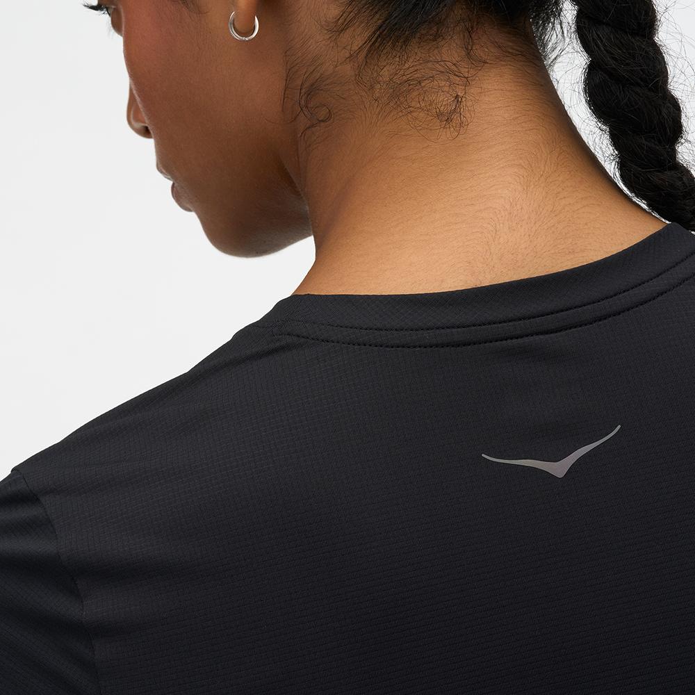 Camiseta de mujer EVERYRUN SHORT SLEEV HOKA - Negro Negro-9