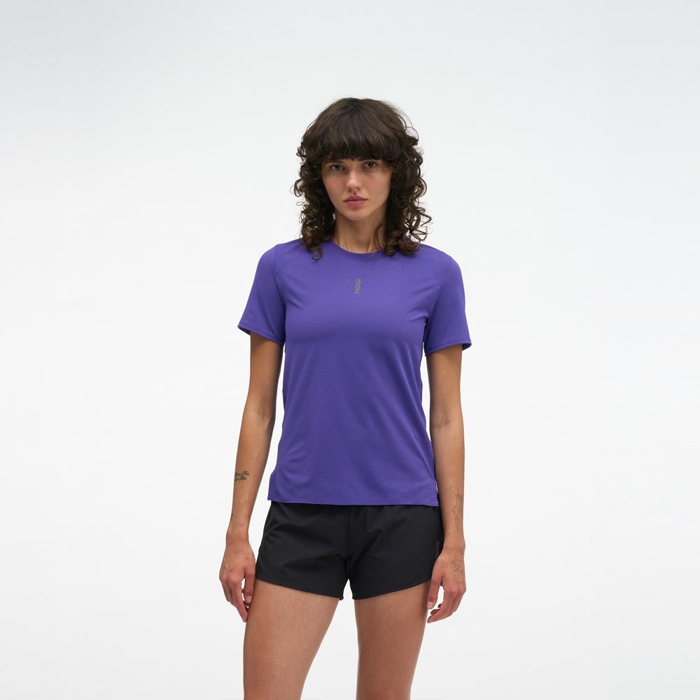 Imagen 0 de Camiseta de mujer EVERYRUN SHORT SLEEV HOKA Morado
