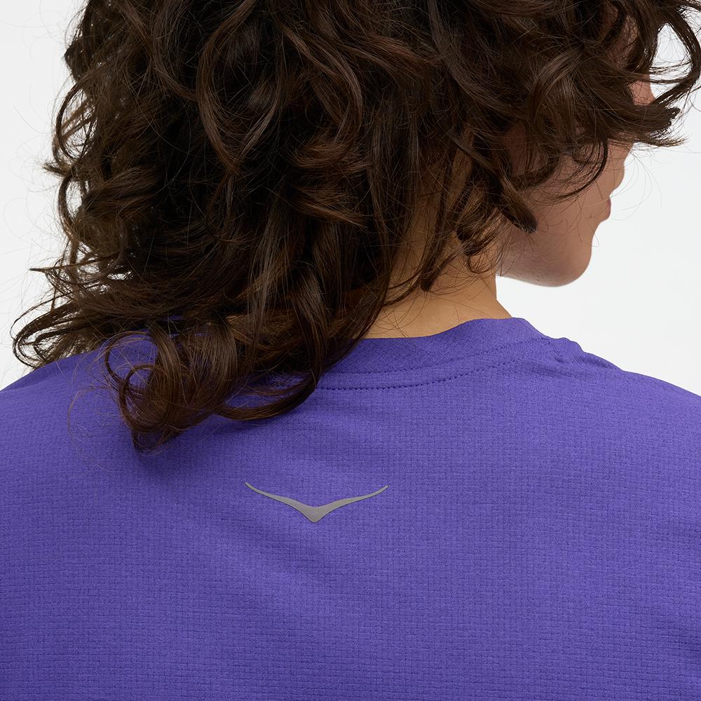 Camiseta de mujer EVERYRUN SHORT SLEEV HOKA - Morado Morado-2