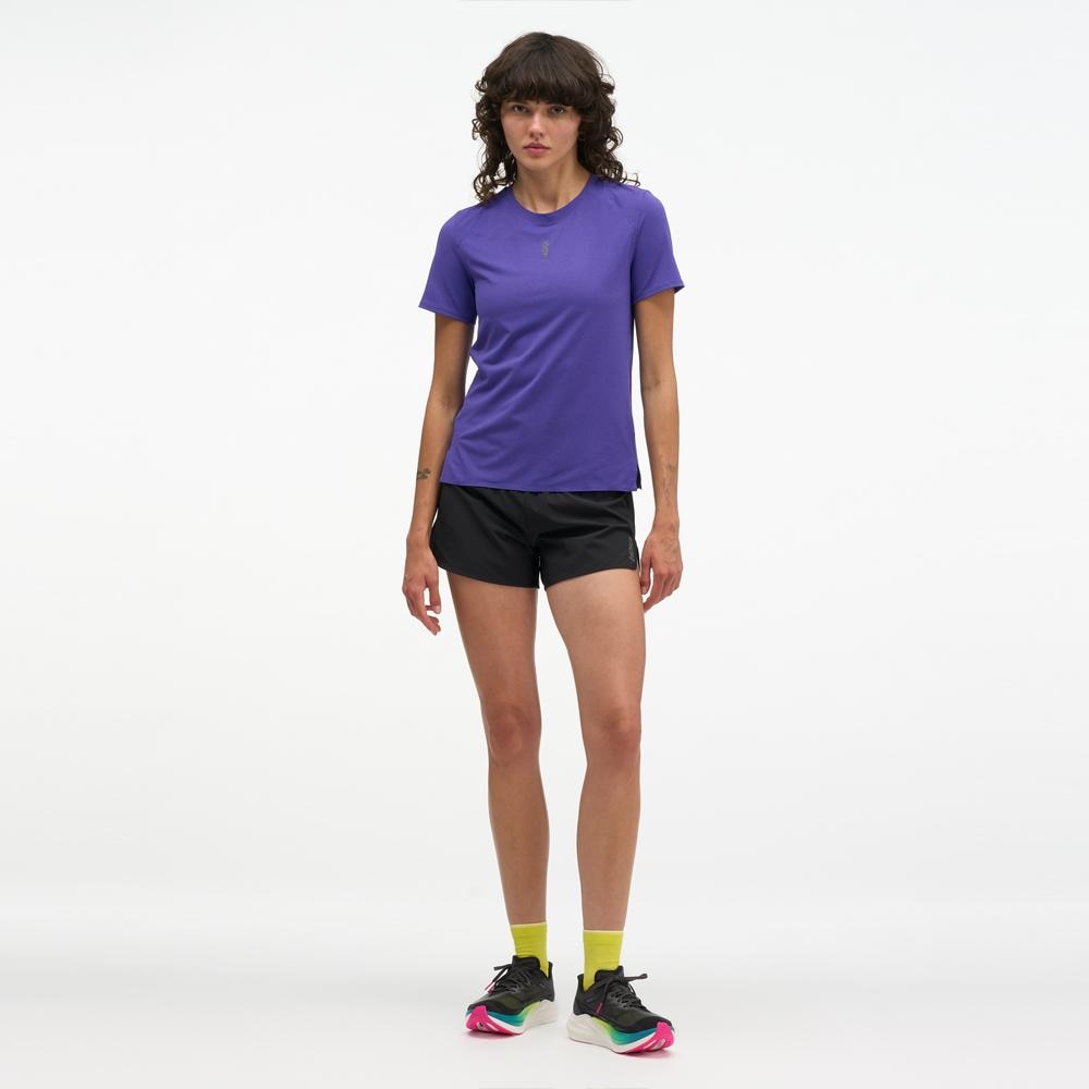 Camiseta de mujer EVERYRUN SHORT SLEEV HOKA - Morado Morado-4