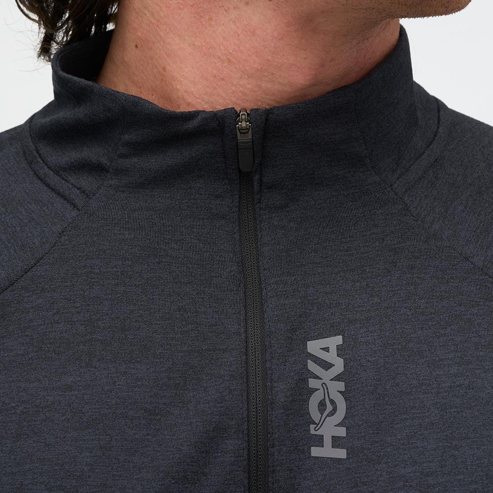 Camiseta de hombre SKYFORM HALF ZIP HOKA - Negro Negro-6