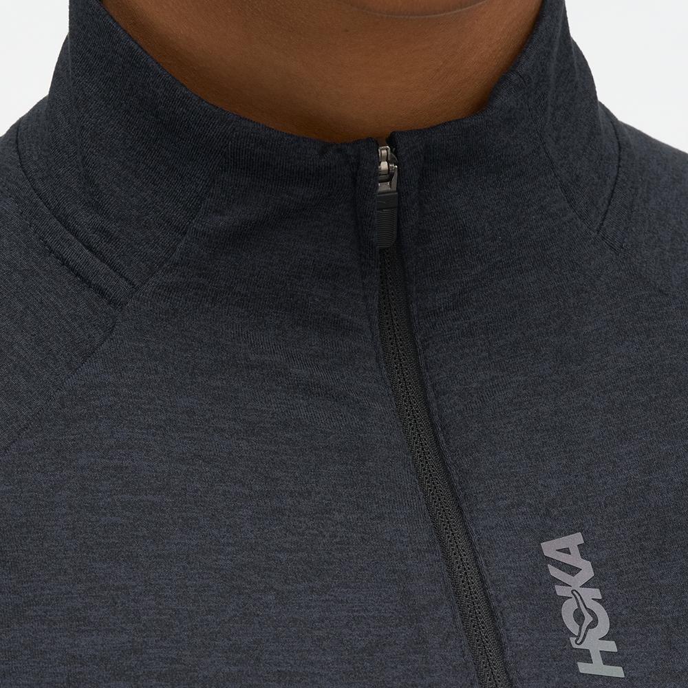 Camiseta de mujer SKYFORM HALF ZIP HOKA - Negro Negro-2