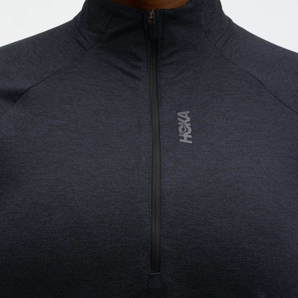 Camiseta de mujer SKYFORM HALF ZIP HOKA - Negro Negro-4