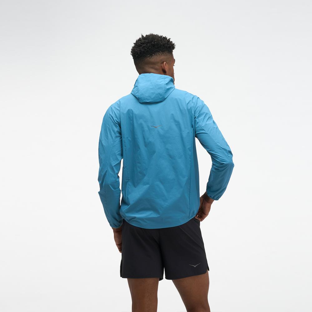 Chaqueta de hombre SKYFLOW WIND JACKET HOKA - Azul Azul-2