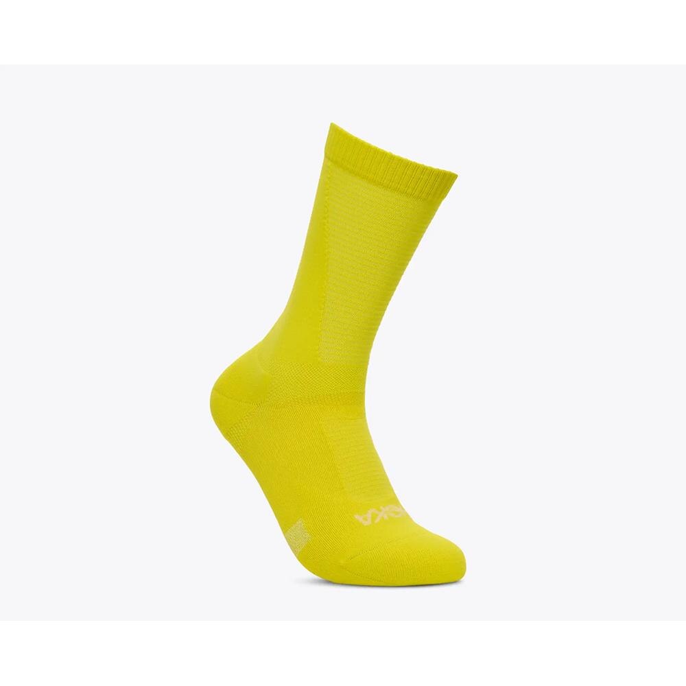 Calcetín unisex TRAIL RACE CREW SOCK HOKA - Amarillo Amarillo-3