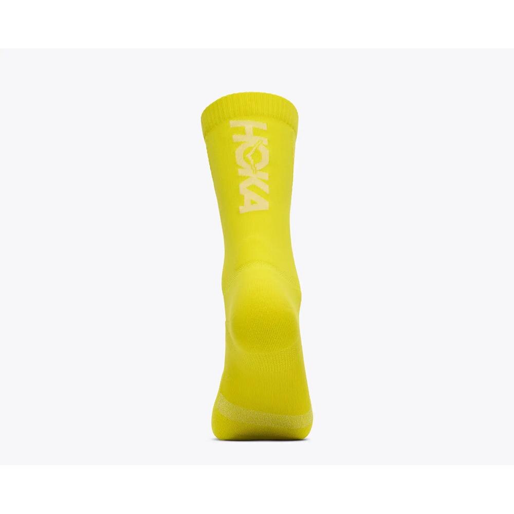 Calcetín unisex TRAIL RACE CREW SOCK HOKA - Amarillo Amarillo-4