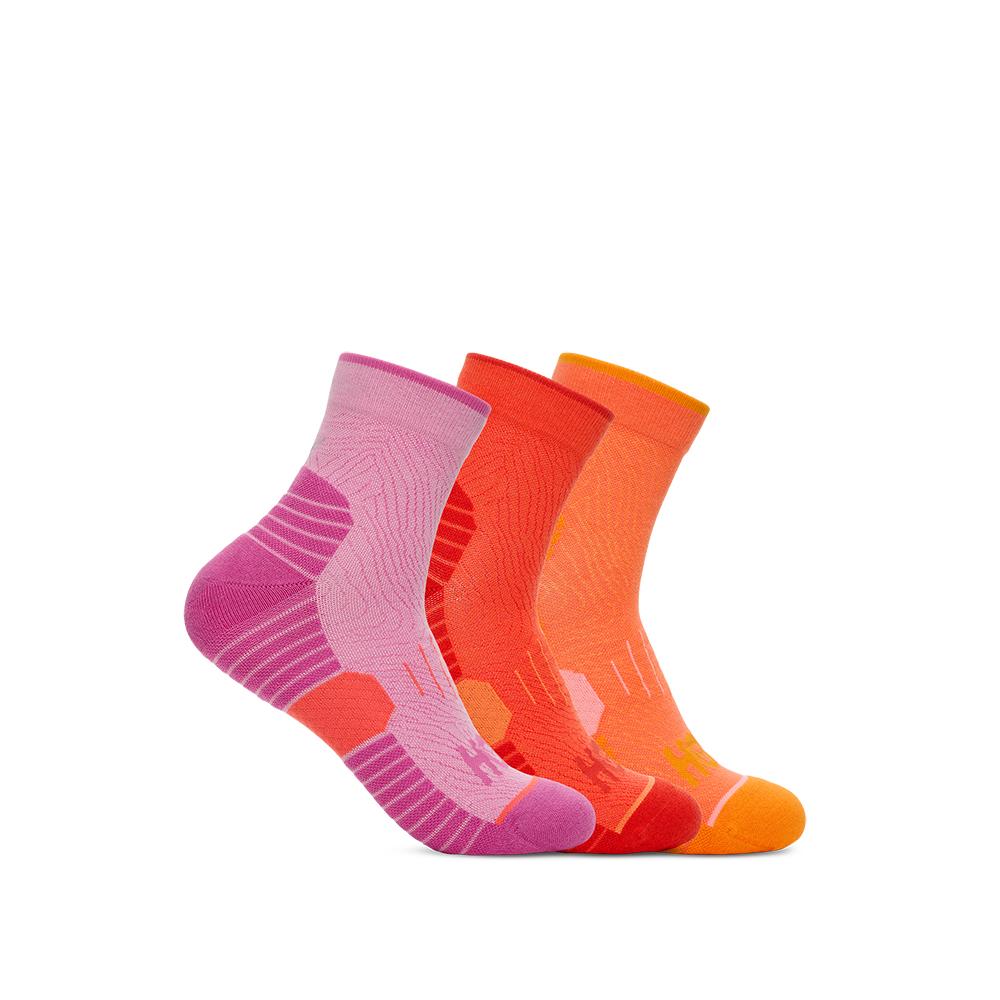 Imagen 0 de Calcetín unisex QUARTER RUN 3 PACK HOKA Multicolor