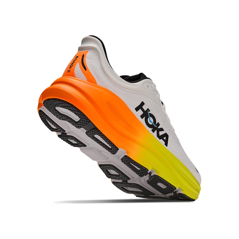 Zapatillas de running de hombre BONDI 9 HOKA - Blanco / Naranja Blanco / Naranja-4