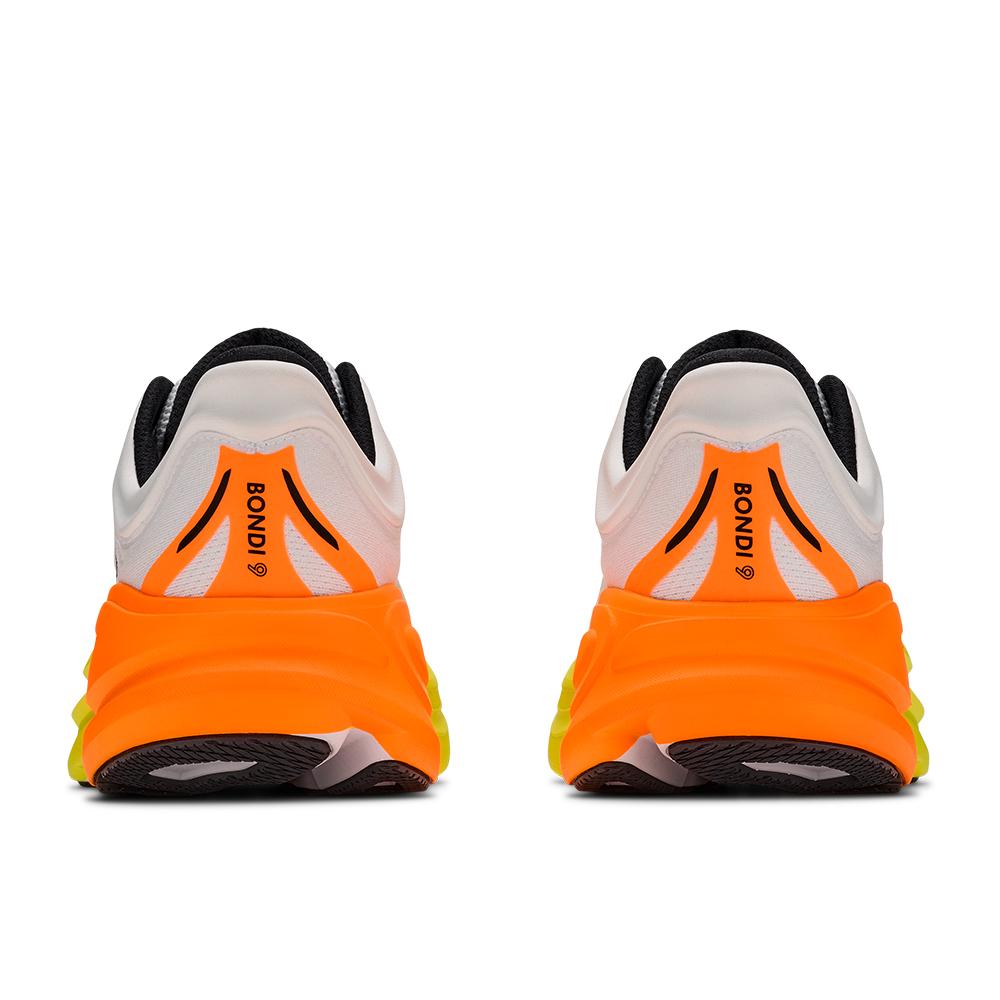 Zapatillas de running de hombre BONDI 9 HOKA - Blanco / Naranja Blanco / Naranja-5