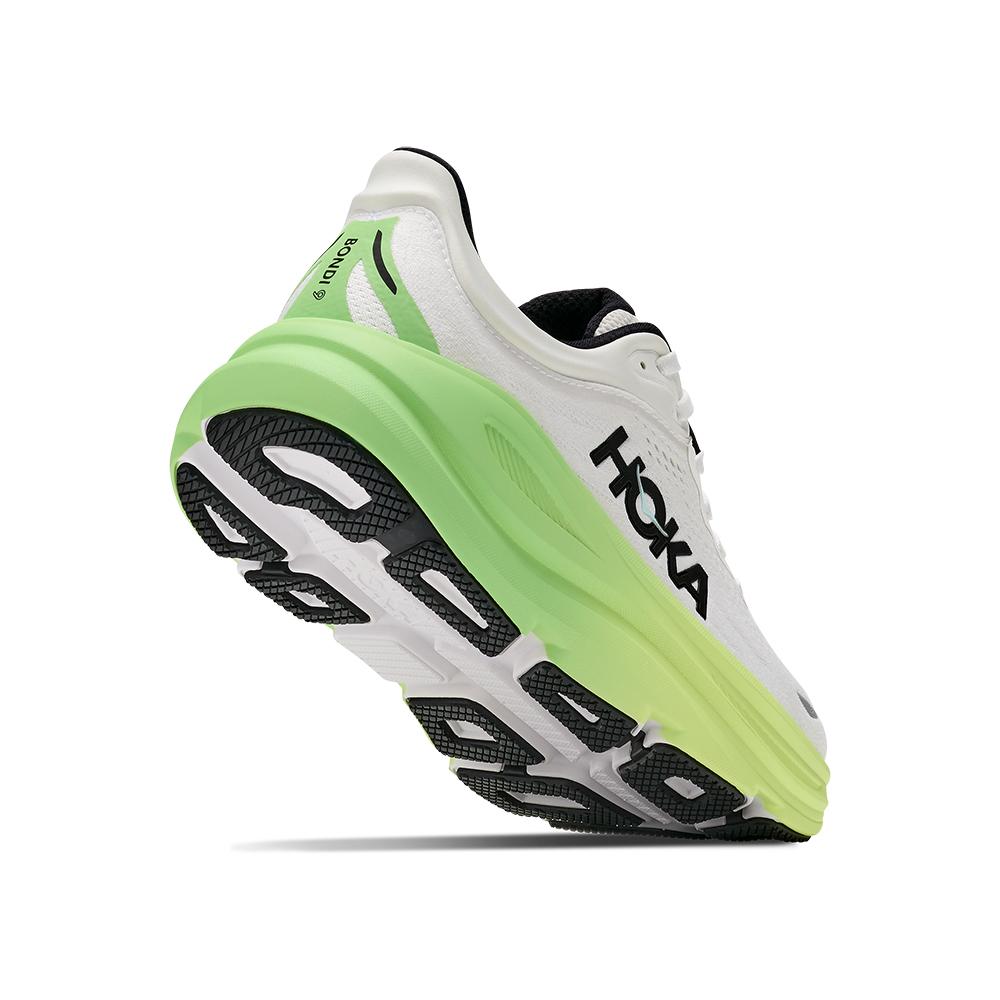 Zapatillas de running de mujer BONDI 9 HOKA - Blanco / Verde Blanco / Verde-5
