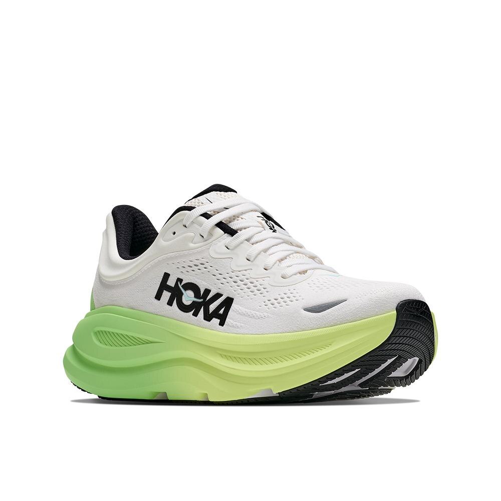 Zapatillas de running de mujer BONDI 9 HOKA - Blanco / Verde Blanco / Verde-7