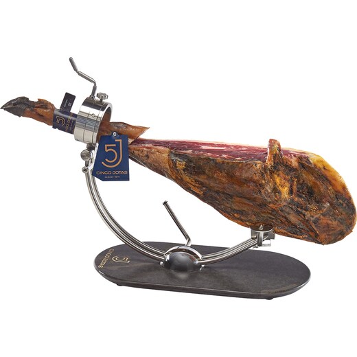 CINCO JOTAS JAMON 100 % IBERICO DE  BELLOTA CORTE A CUCHILLO PESO APROX. 150 GRS - Peso aprox. 150 gr.