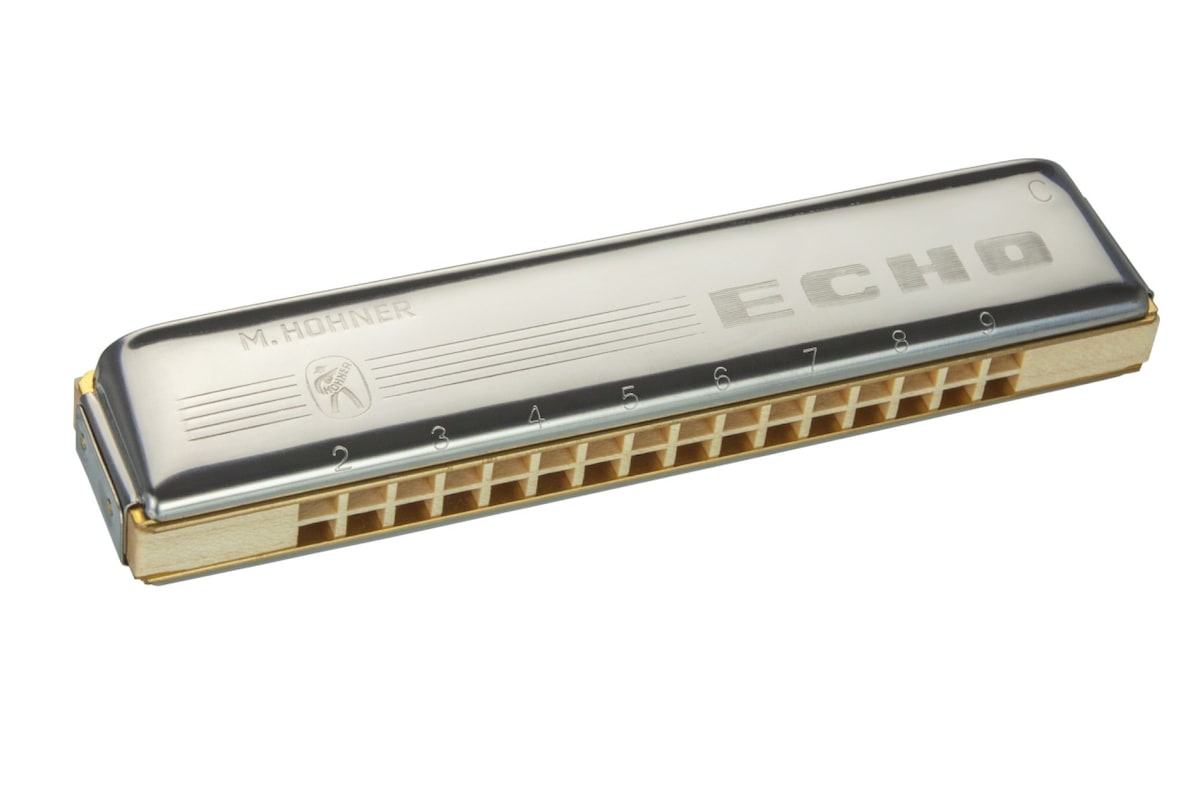 Armónica Trémolo Hohner Echo 32 C Metálico-1