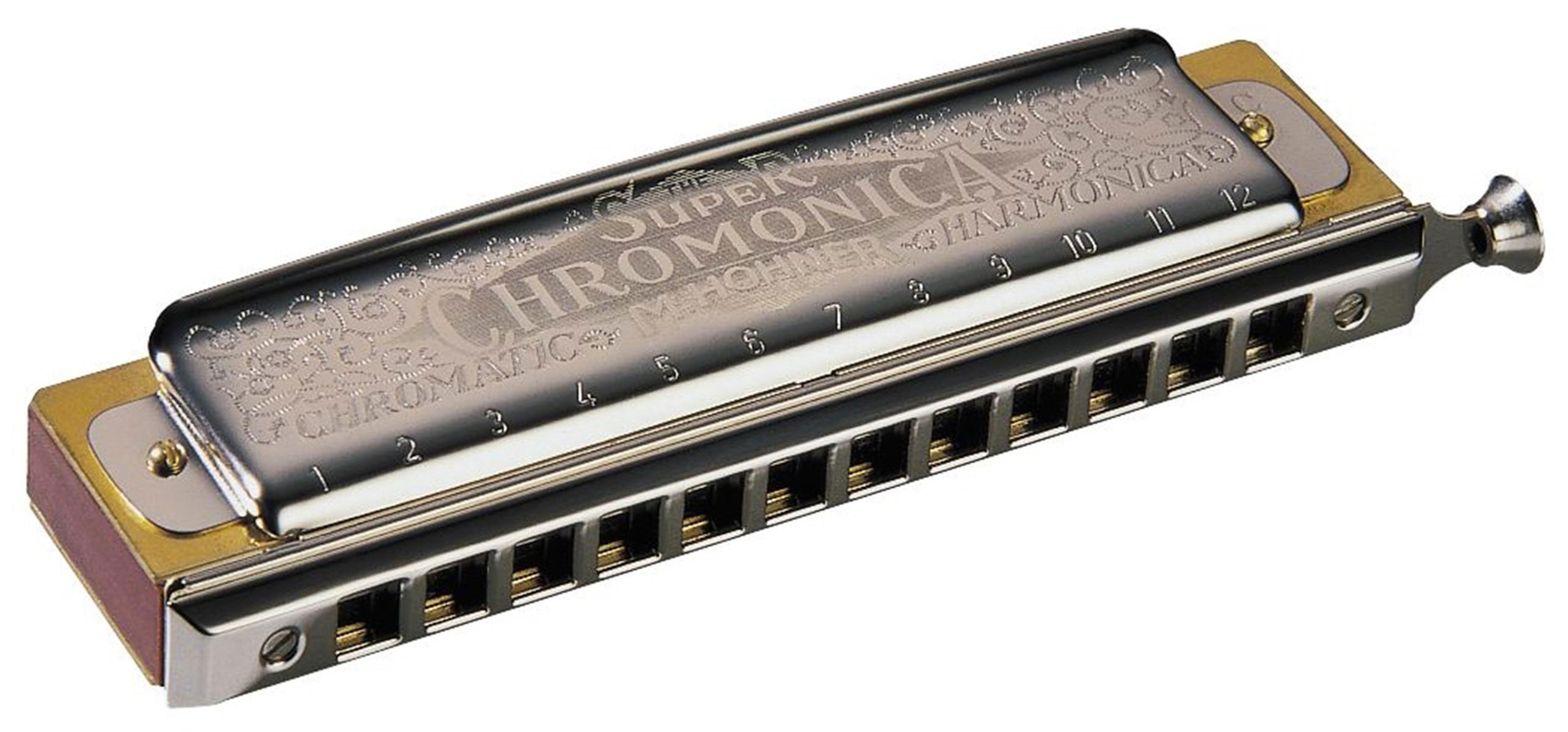Imagen 0 de Armónica Cromática Hohner Super Chromonica Metálico