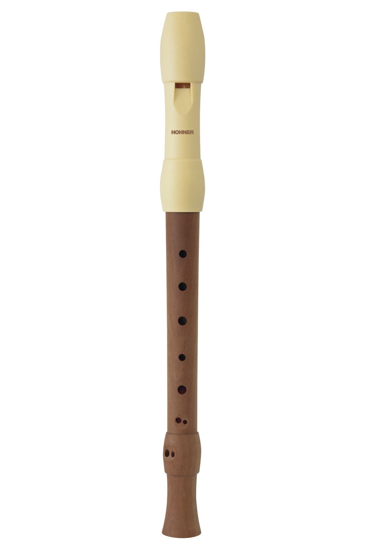 Flauta dulce soprano Hohner B95840 Madera/Plastico Marfil, Barroca Blanco Blanco-1