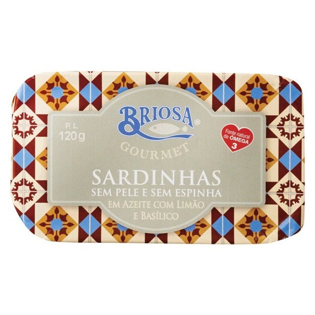 Imagem 0 de Sardinhas sem Pele e sem Espinha em Azeite com Limão e Basílico lata 120 g