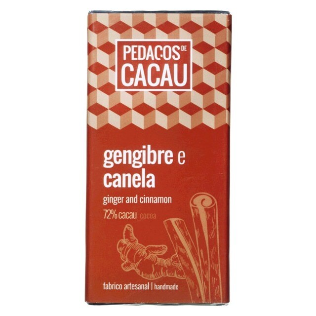 Imagem 0 de Chocolate Preto com Gengibre e Canela 100 g