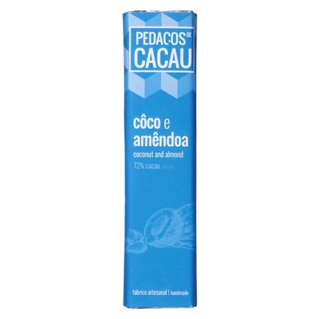 Imagem 1 de Chocolate Preto com Coco e Amêndoa 30 g