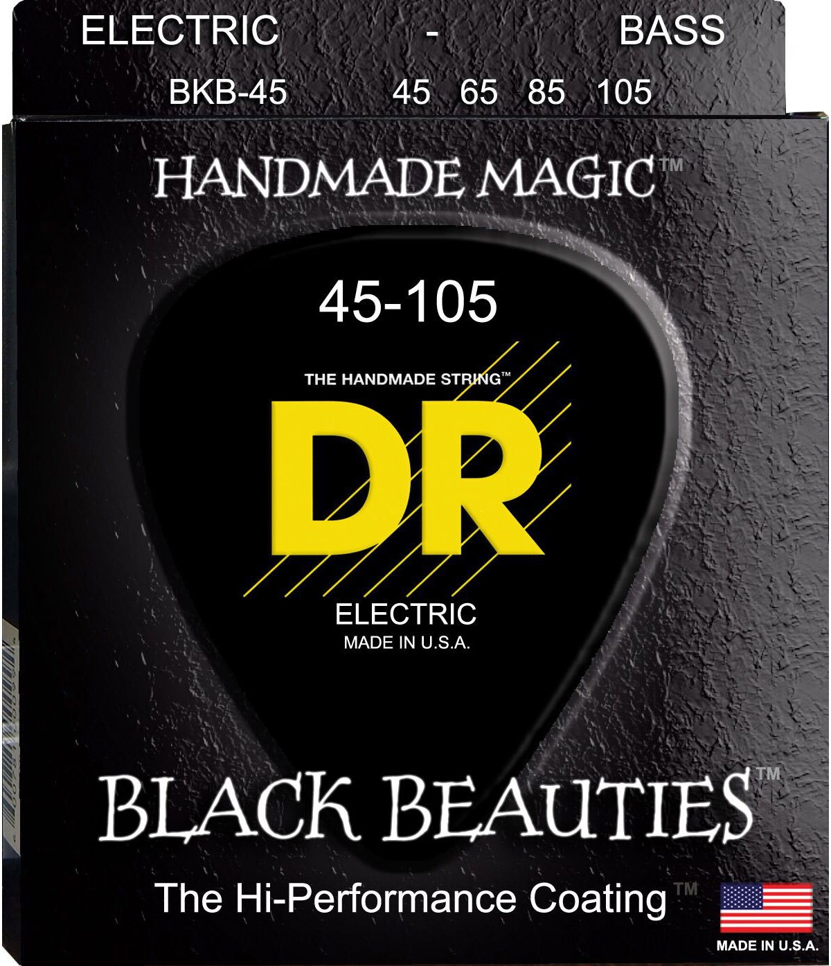 Imagen 0 de Juego de cuerdas para Bajo DR Bkb-45 Black Beauties Negro