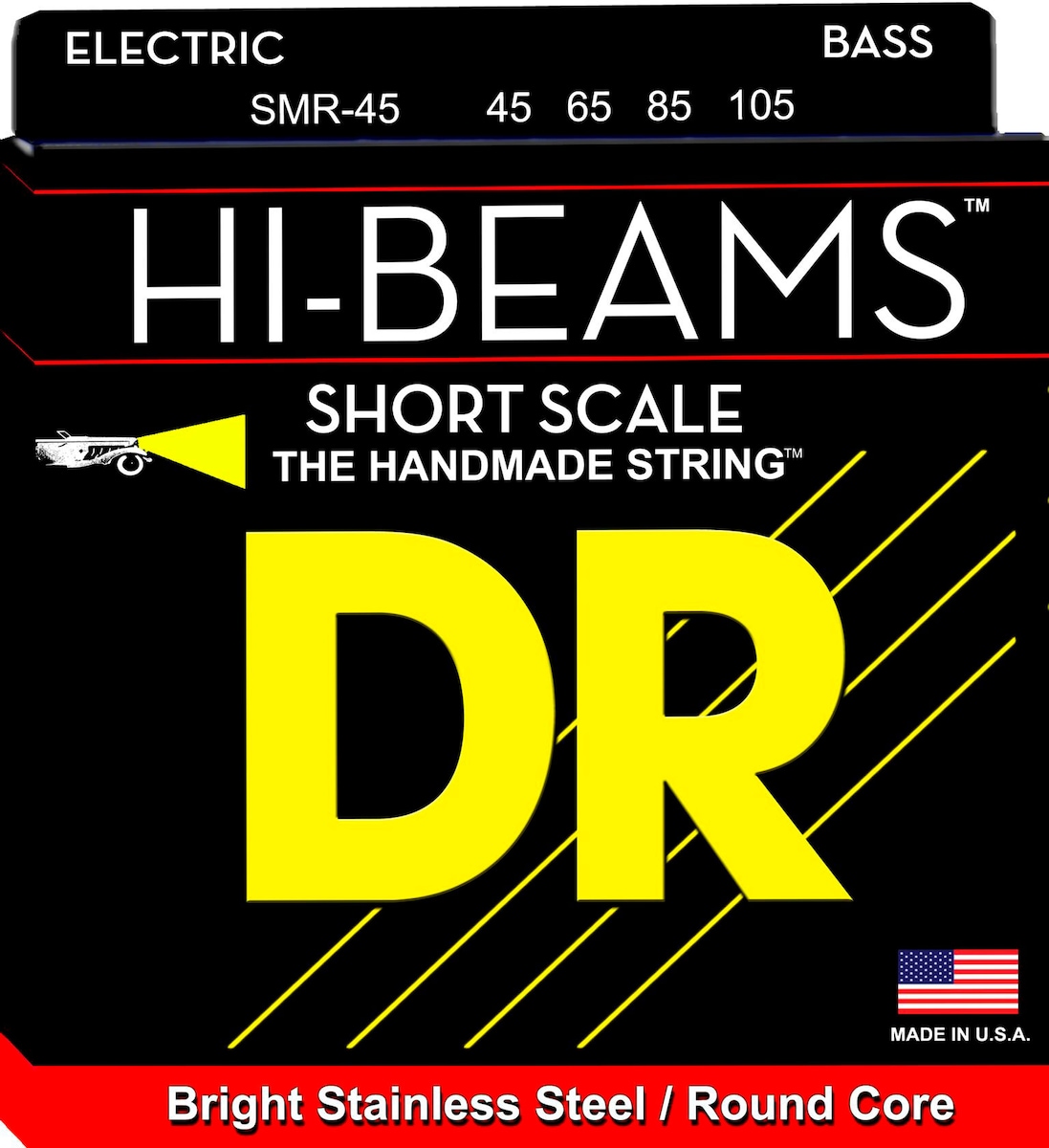 Juego de cuerdas para Bajo DR Smr-45 Short Scale Hi-Beam Negro-1