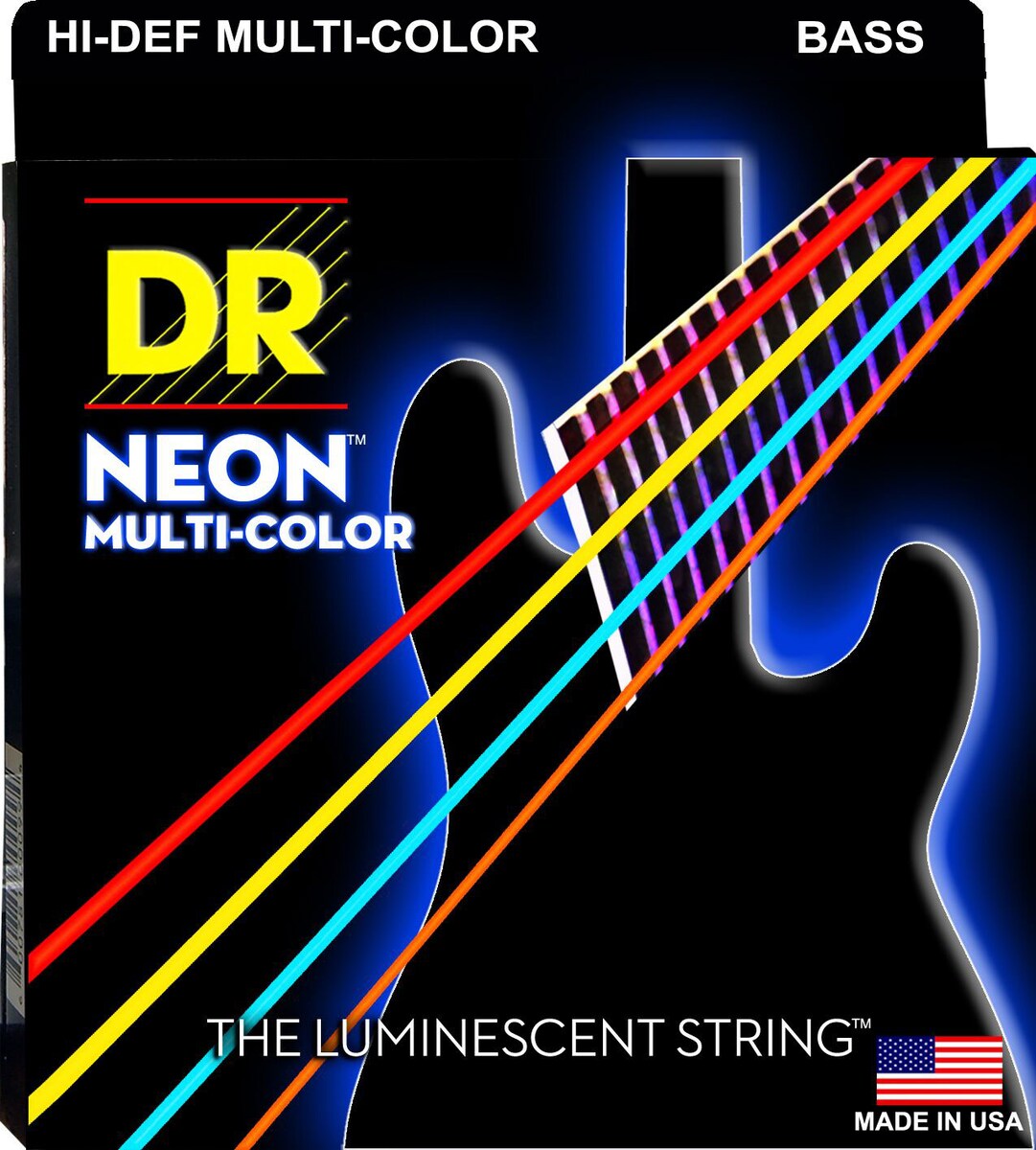 Juego de cuerdas para Bajo DR Mcb-45 Multi-Color Negro-1