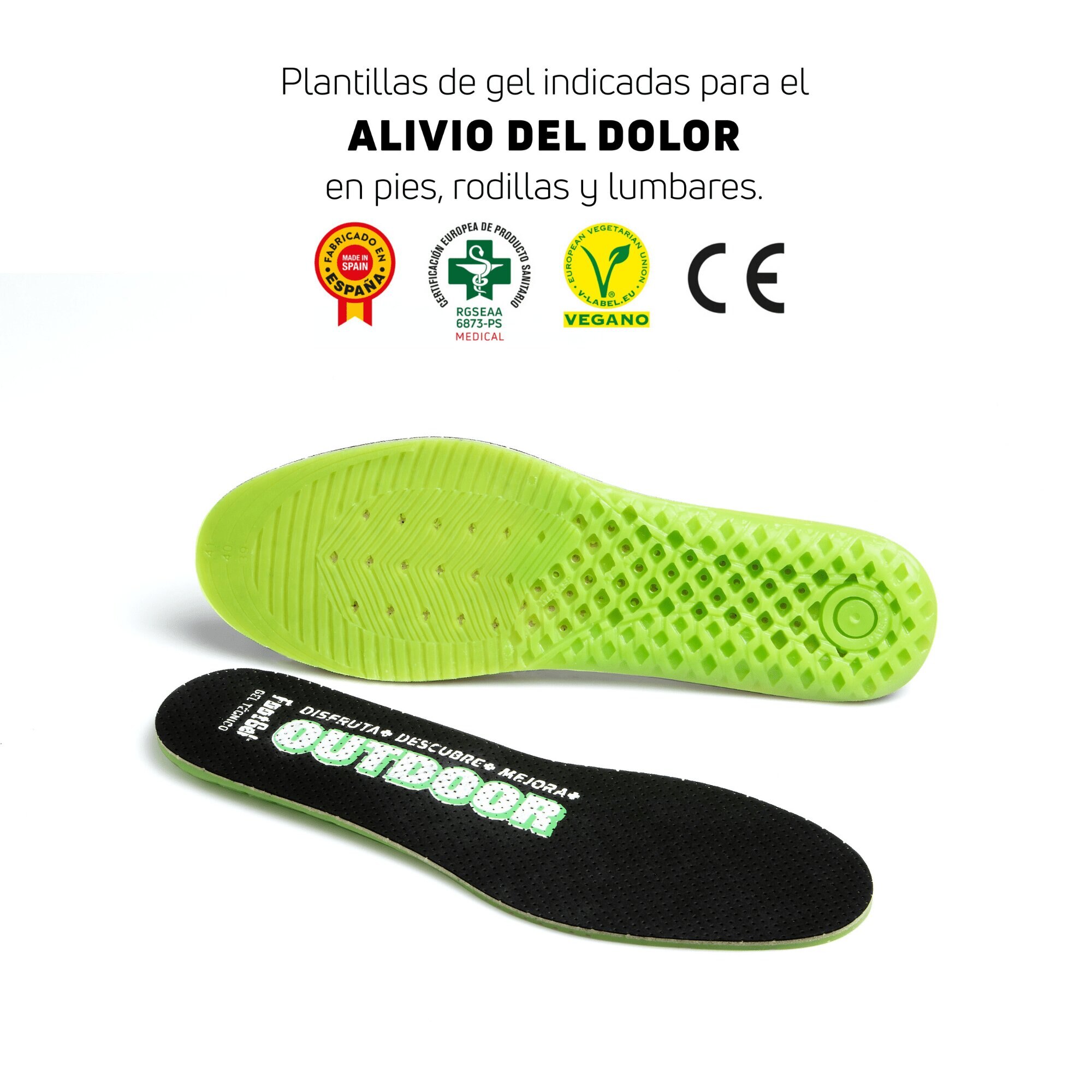Plantilla de gel unisex OUTDOOR Eucalipto Footgel - Gris oscuro Gris oscuro-2