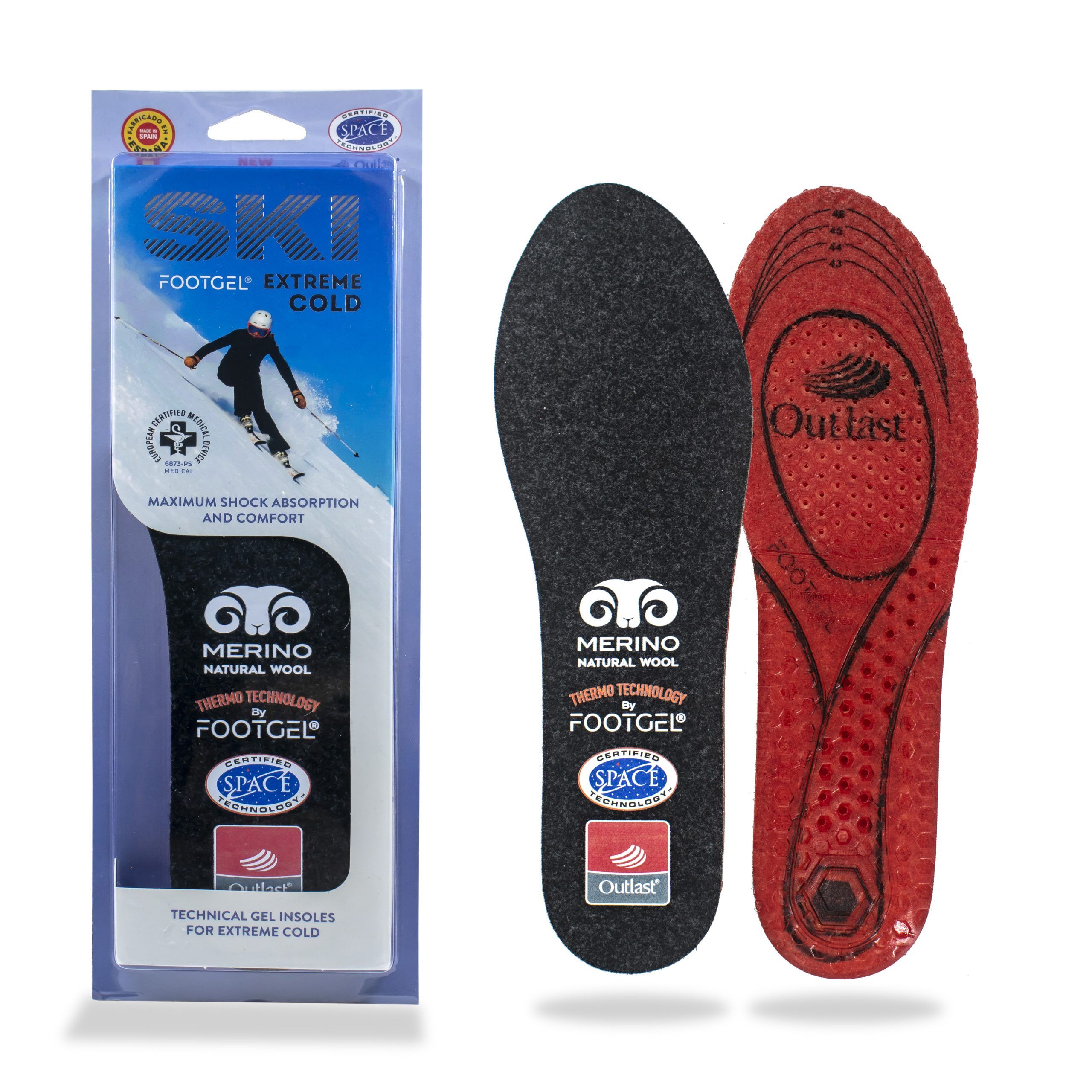 Imagen 0 de Plantilla de gel unisex SKI Extreme Cold Footgel Negro