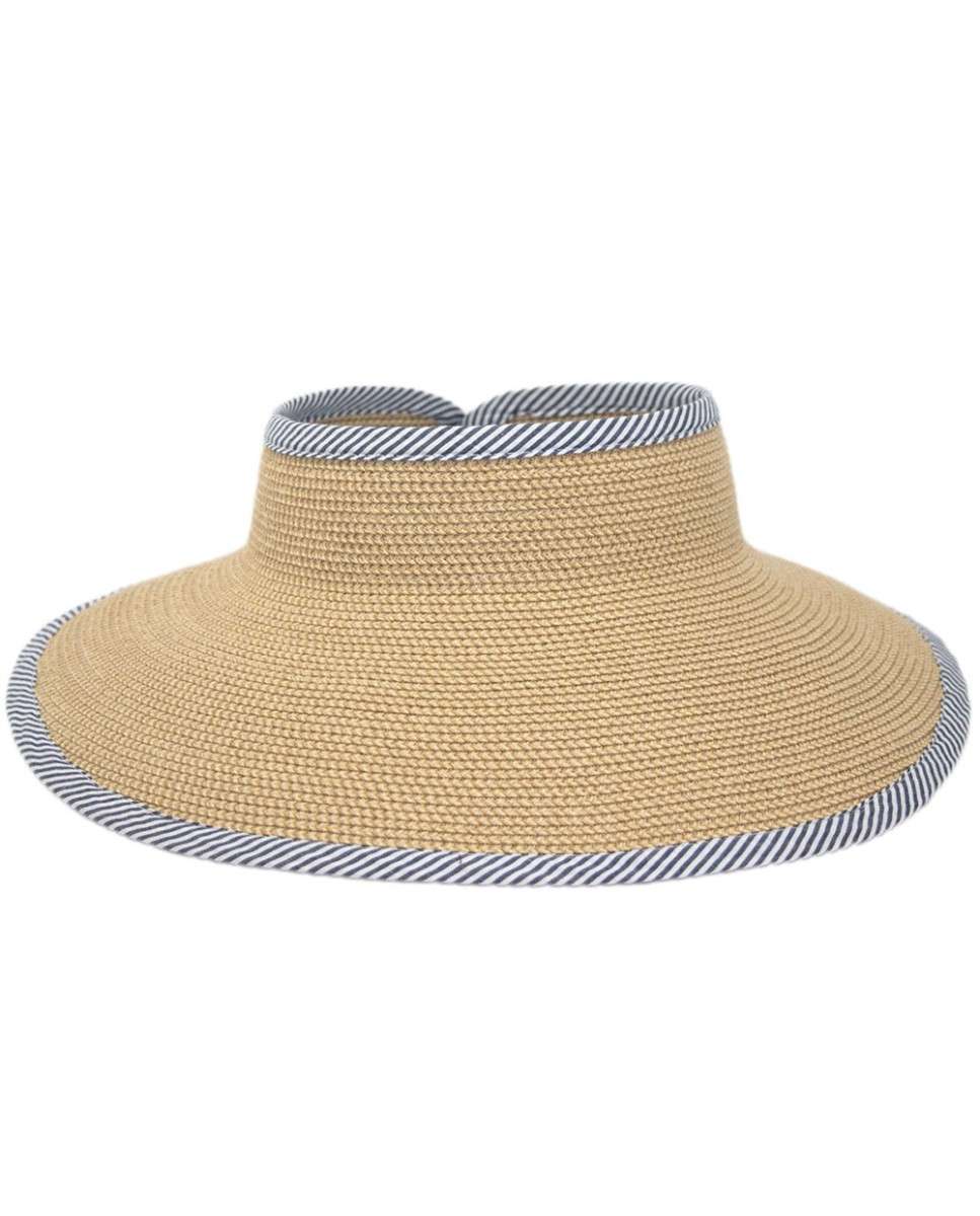 Imagen 0 de Visera de mujer sassari con protección solar Beige
