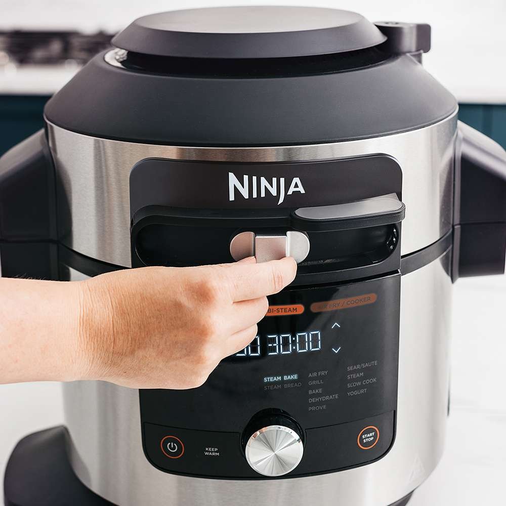 Olla eléctrica multifunción Ninja OL750EU Foodi Max 7,5L Smartlid multi cooker - Gris Gris-2