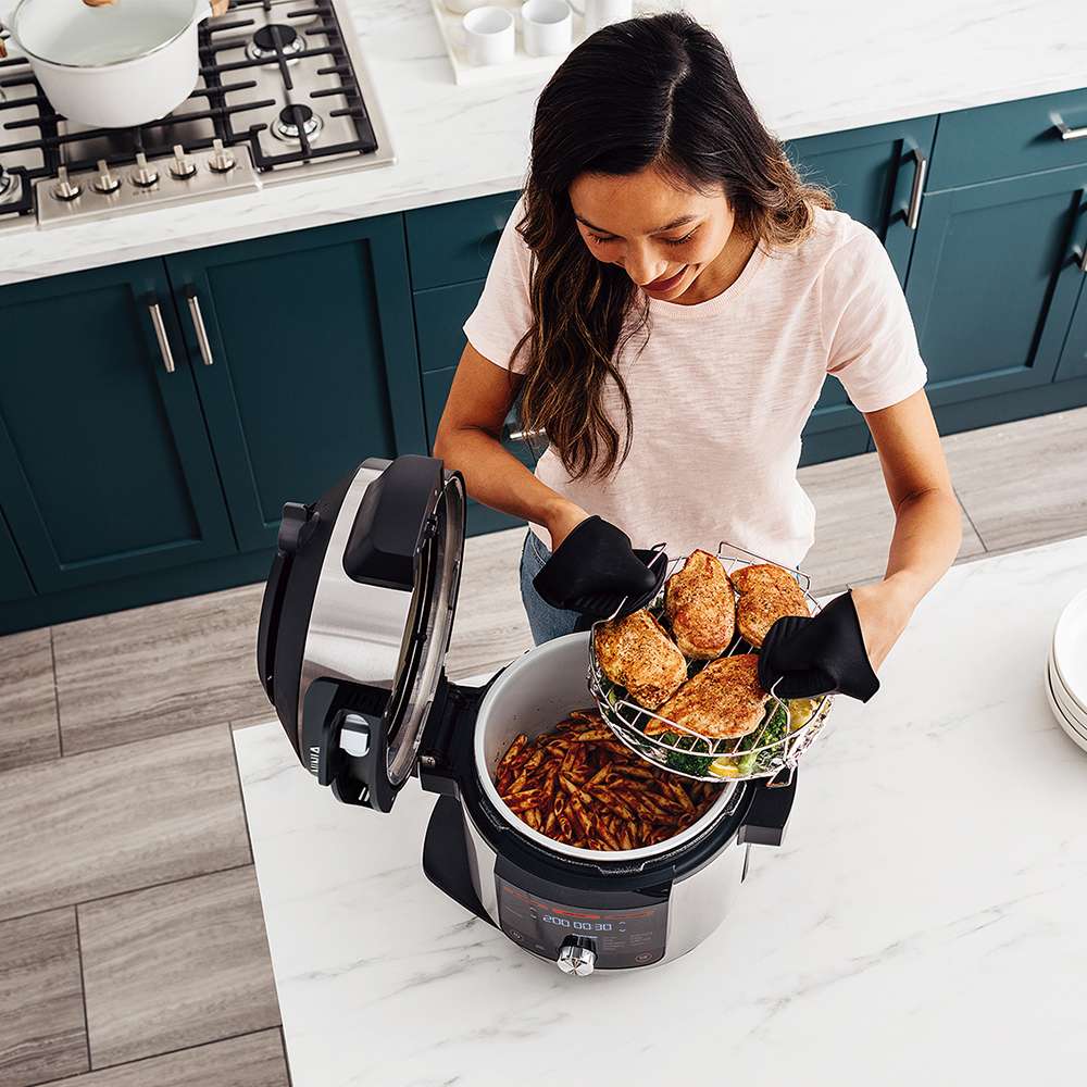 Olla eléctrica multifunción Ninja OL750EU Foodi Max 7,5L Smartlid multi cooker - Gris Gris-4