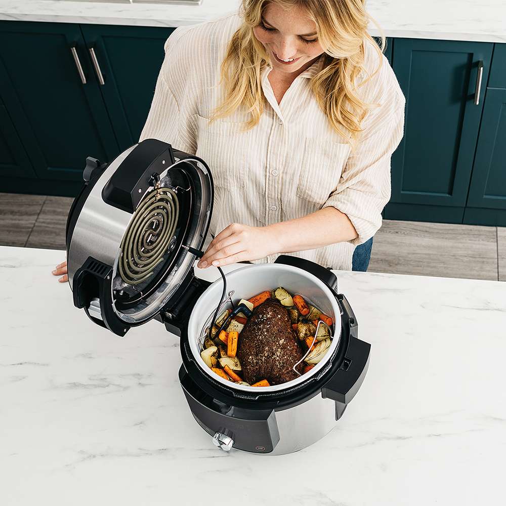 Olla eléctrica multifunción Ninja OL750EU Foodi Max 7,5L Smartlid multi cooker - Gris Gris-5