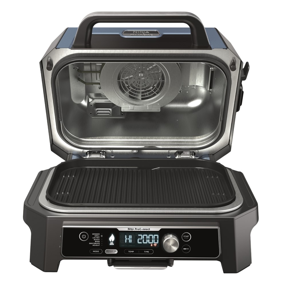 Imagen 3 de Barbacoa eléctrica de exterior con ahumador + freidora de aire Ninja OG901EU Woodfire Pro connect xl - Negro Negro