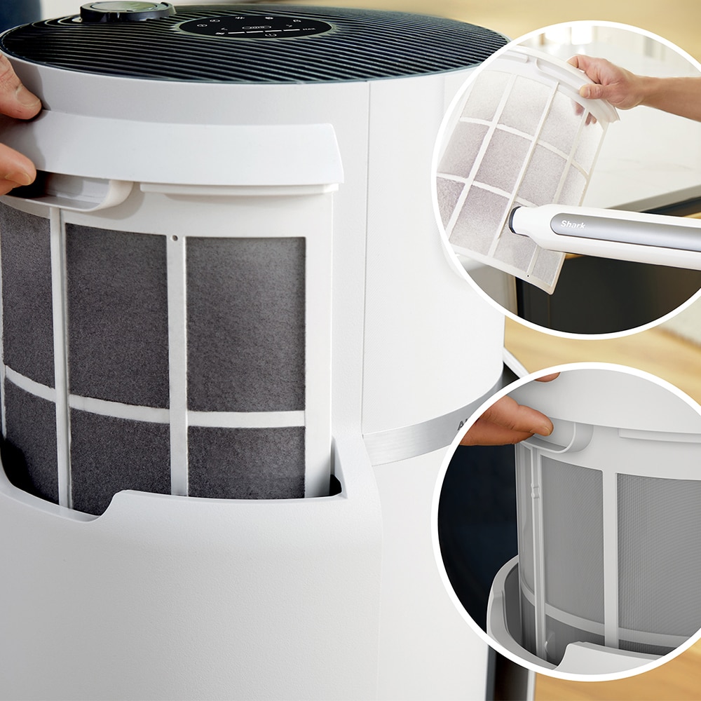 Purificador de aire NeverChange5 Max Shark HP300EU Filtro HEPA y AUTO-IQ - Blanco Blanco-6