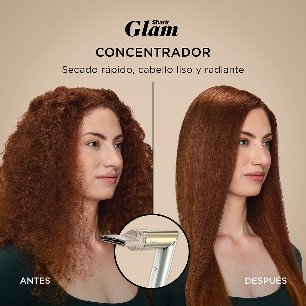 Moldeador y secador con plancha Shark HD6051SEU - Dorado Dorado-6