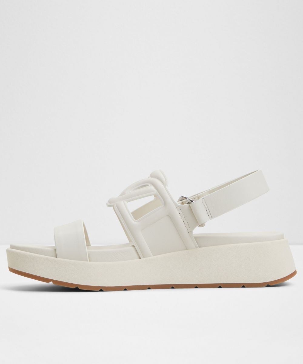 Sandalias planas de mujer con punta redonda - Aldo - Blanco Blanco-2