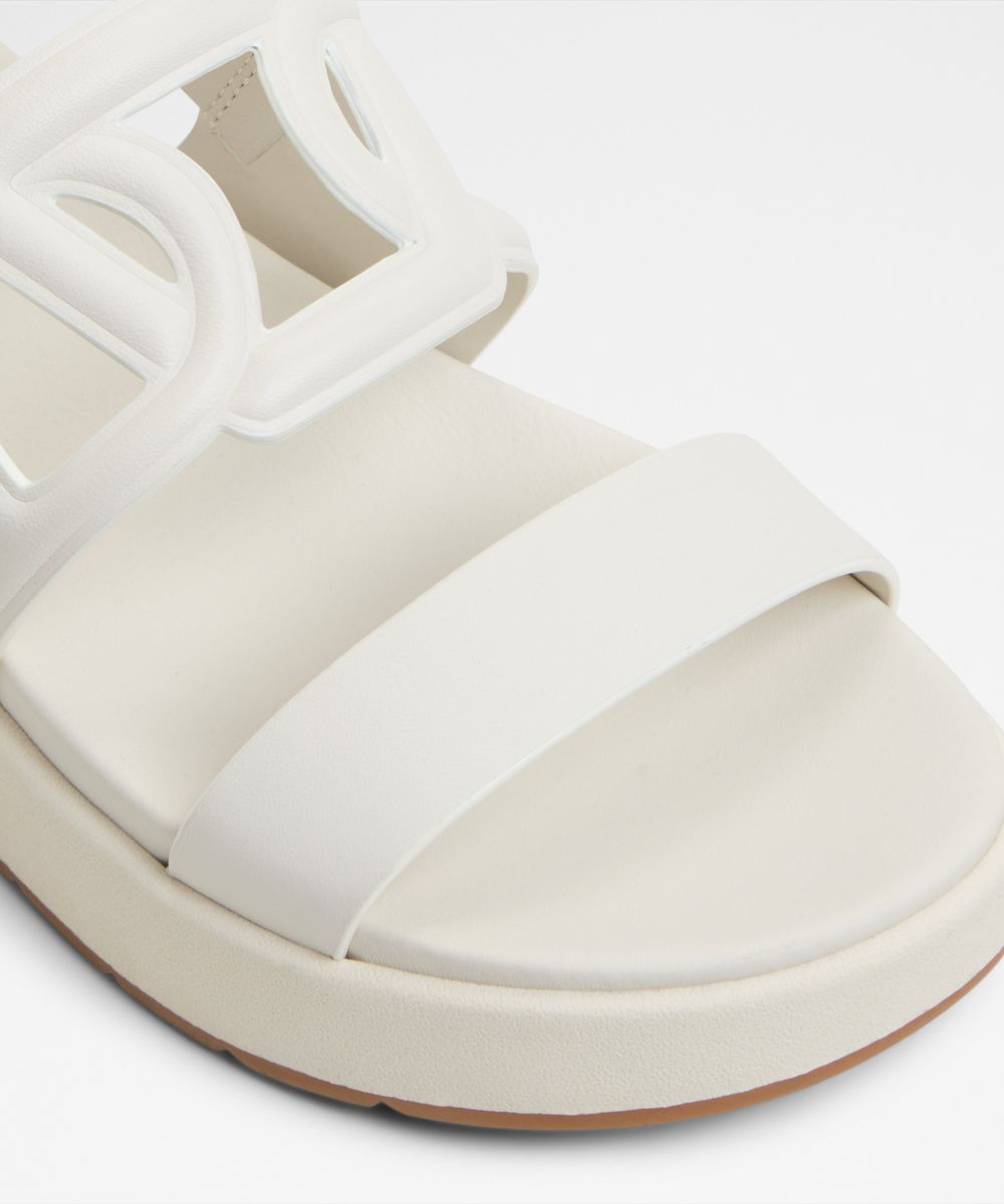 Sandalias planas de mujer con punta redonda - Aldo - Blanco Blanco-5