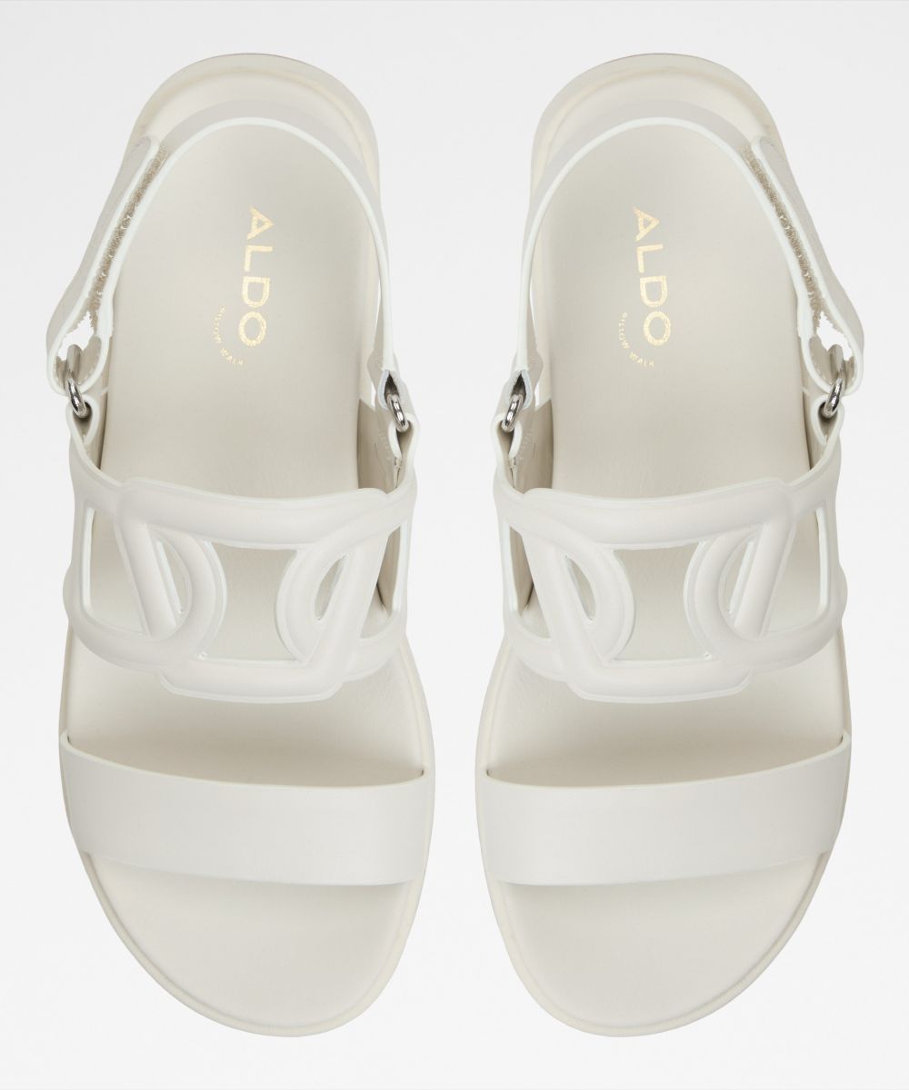 Sandalias planas de mujer con punta redonda - Aldo - Blanco Blanco-6