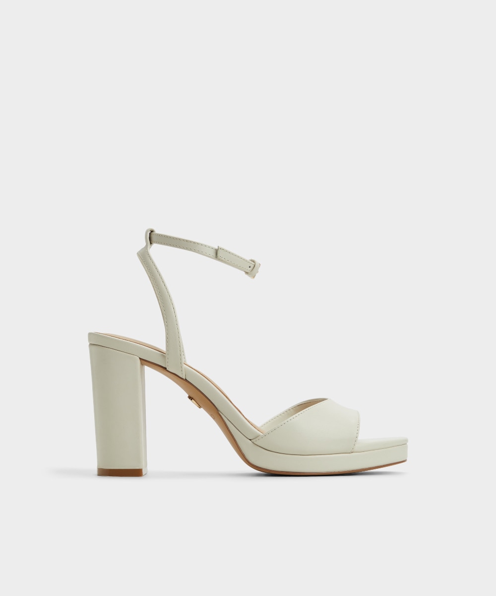 Sandalias de tacón de mujer con punta redonda - Aldo - Crudo Crudo-1