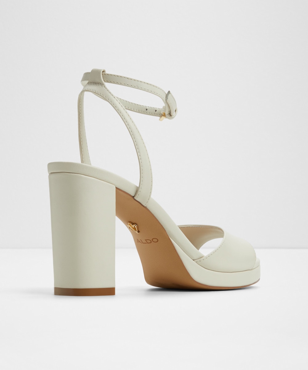 Sandalias de tacón de mujer con punta redonda - Aldo - Crudo Crudo-3